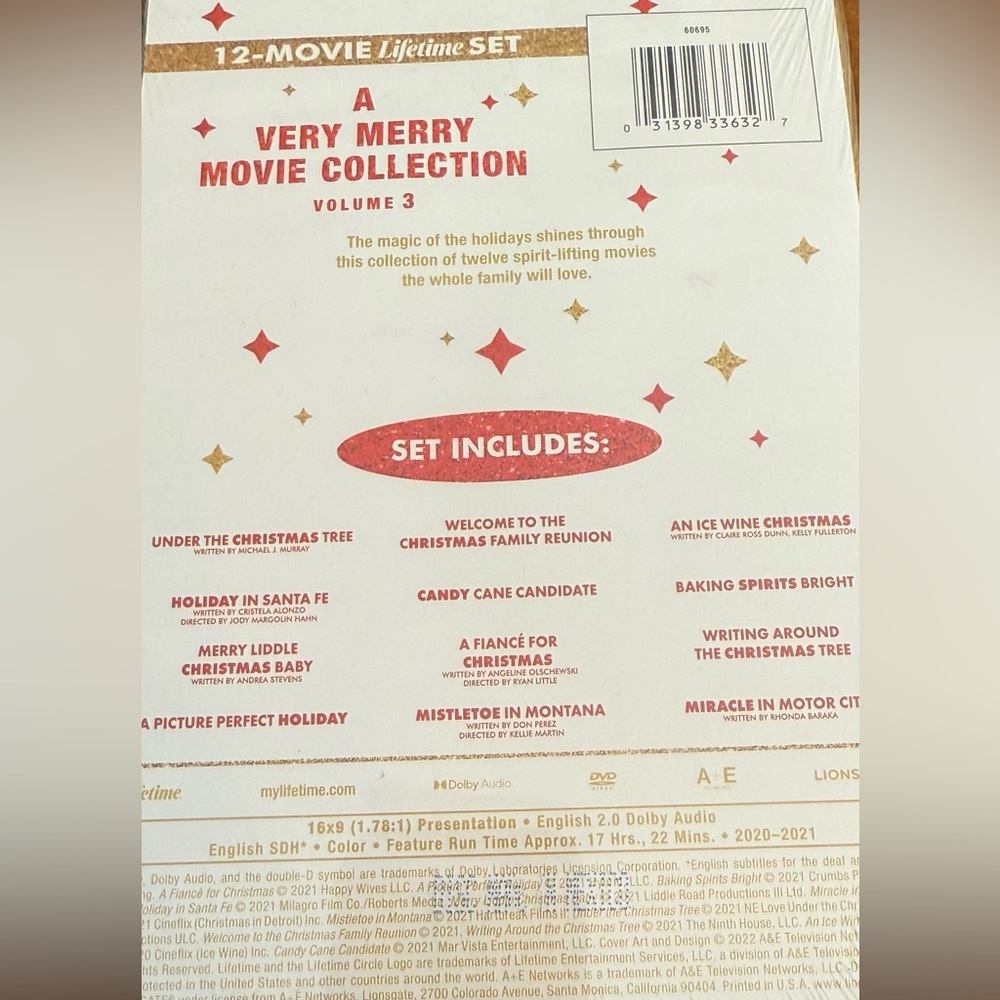 Lifetime 12 Movies Set each Very Merry Christmas Collection Volume 1,2,3 DVD NEW - Picture 3 of 8